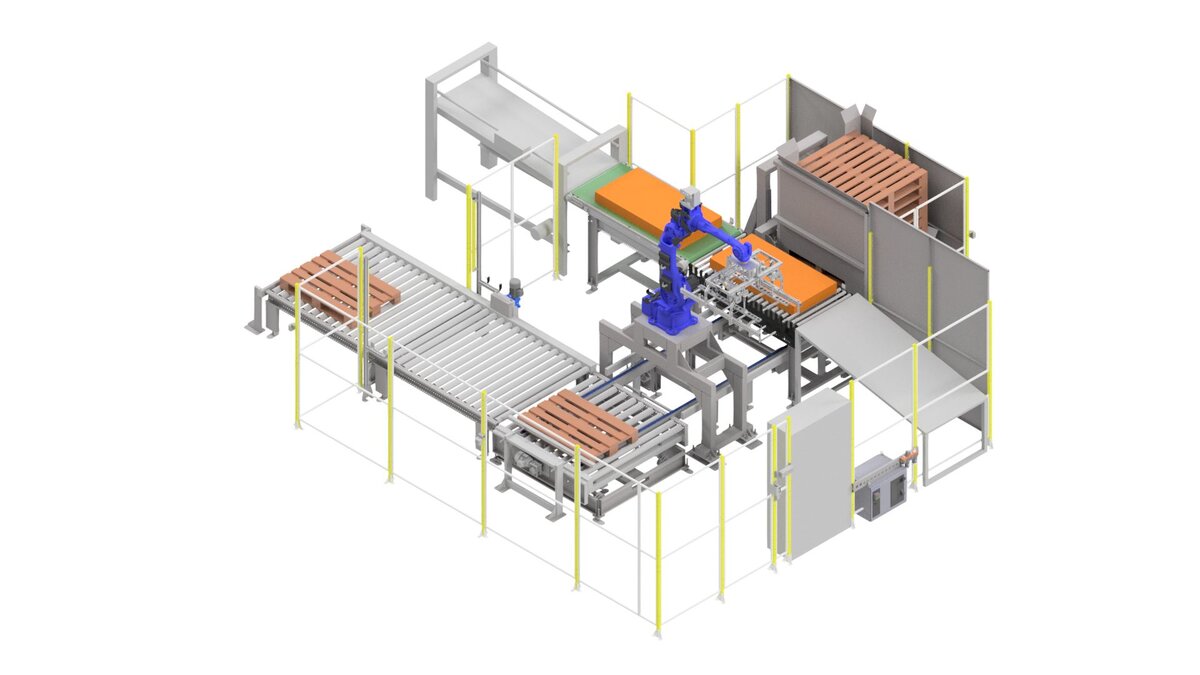 Stacja paletyzacji z robotem GP50 Yaskawa - BKMControl Orpak | © Yaskawa Polska